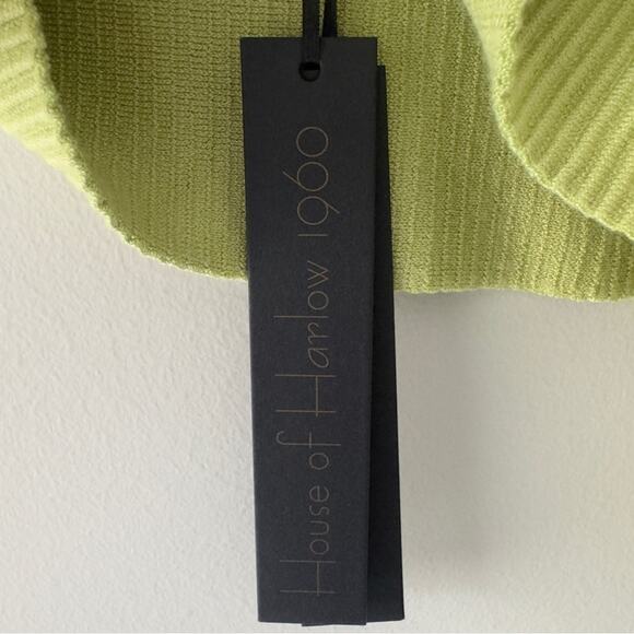 Revolve House of Harlow 1960 Green Fitted Crop Tank Top Ribbed Sleeveless solid - Picture 6 of 9